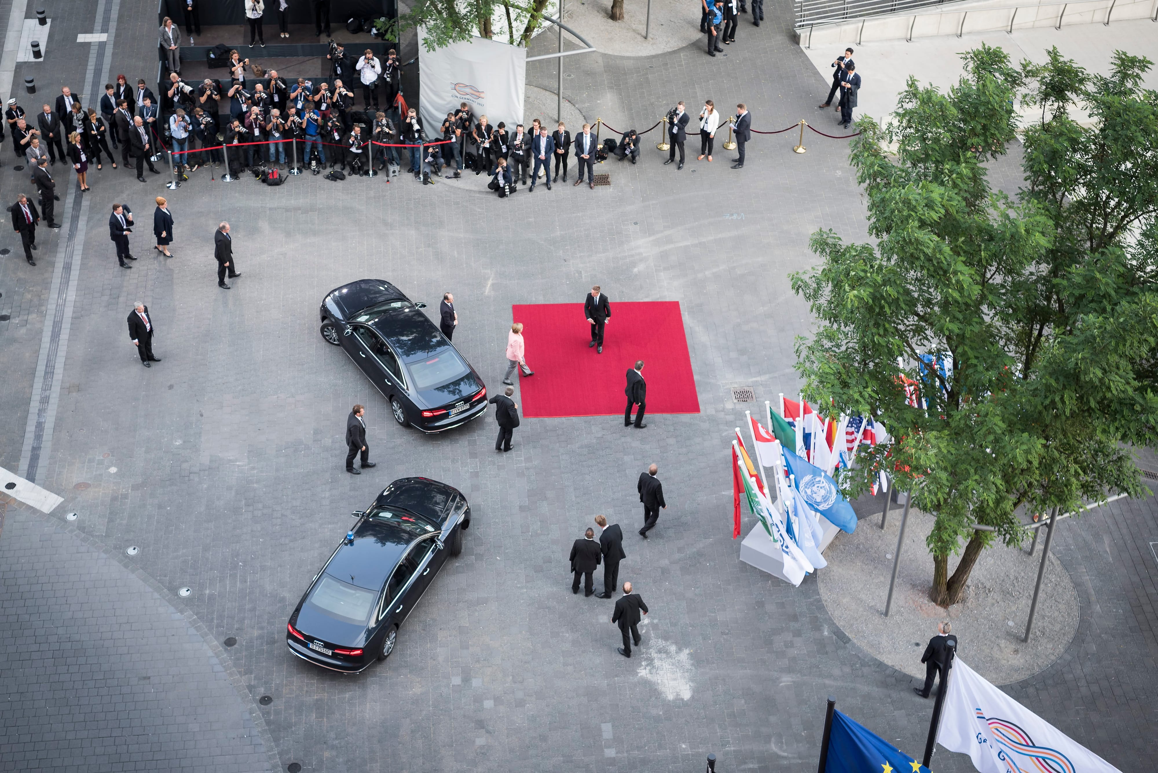 Bundeskanzlerin Angela Merkel beim G20 Gipfel in Hamburg